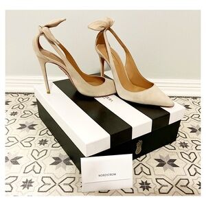 Aquazurra bow tie heels